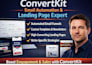 setup convertkit email automation template kit newsletter landing page design